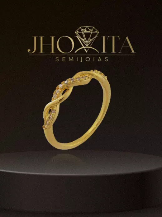 criação do logotipo e algumas artes para Jhovita Semi Joias